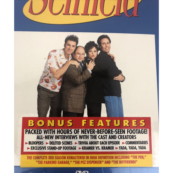 Seinfeld Season 3 DVD Box Set Sony Pictures Comedy TV Series NEW - Picture 5 of 7